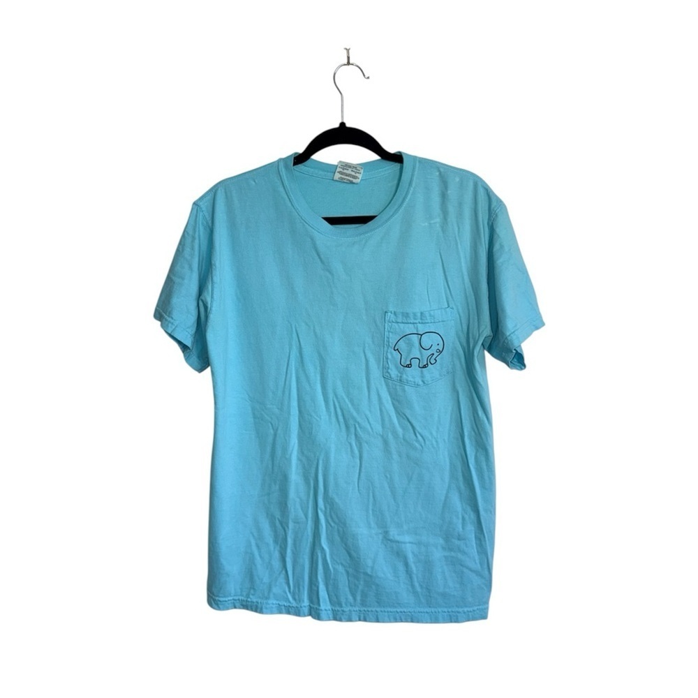Ivory Ella Mandala Elephant Graphic Tee Turquoise Short Sleeve Medium Women’s